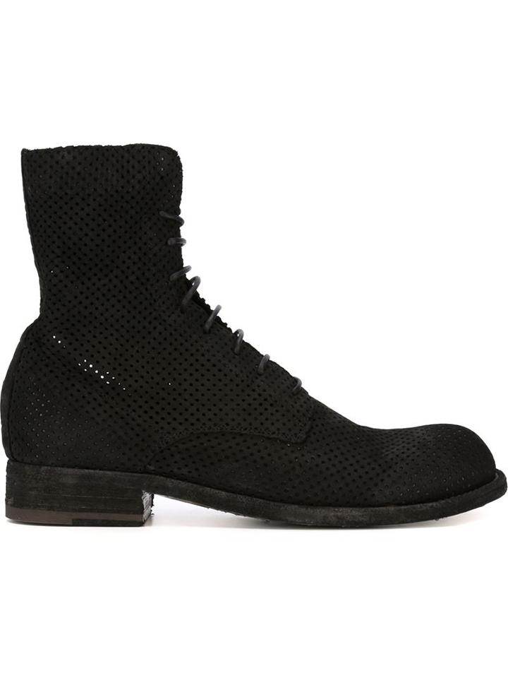 Officine Creative Perforated Lace-up Boots