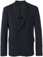 Joseph Buttoned Blazer, Men's, Size: 48, Blue, Polyester/wool/spandex/elastane/viscose