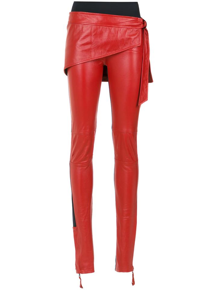 Andrea Bogosian Layered Leather Trousers