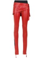Andrea Bogosian Layered Leather Trousers