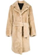 Opening Ceremony Faux-fur Midi Coat - Brown