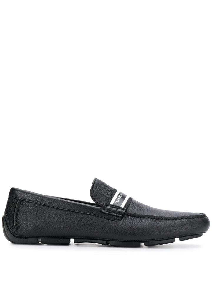 Calvin Klein Logo Band Loafer - Black