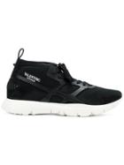 Valentino Mesh Webbed Sneakers - Black