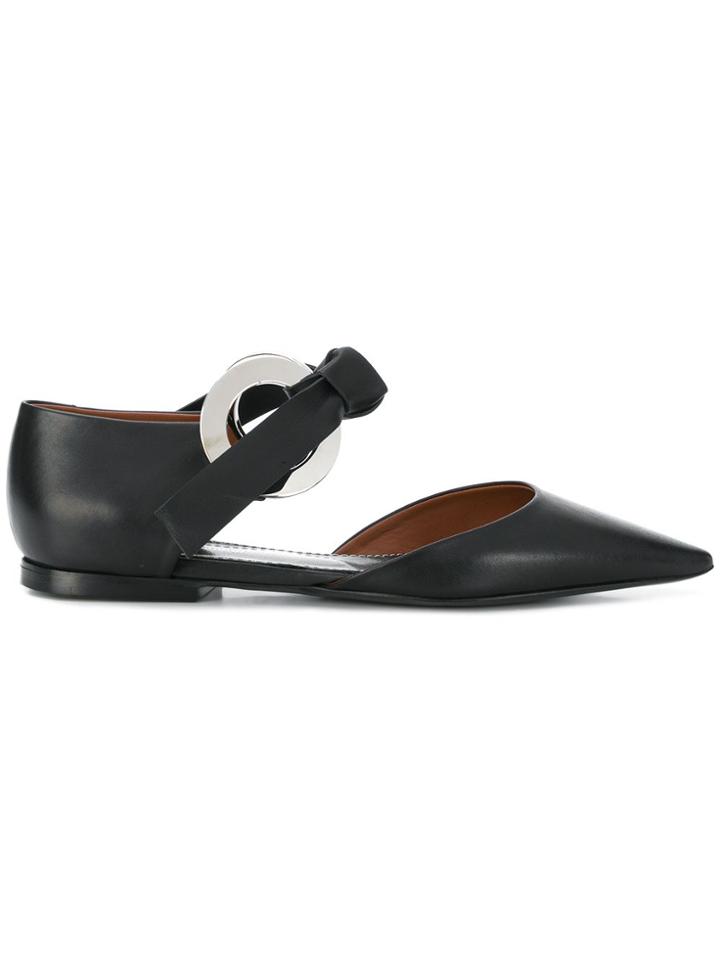 Proenza Schouler Grommet D'orsay Flat - Black