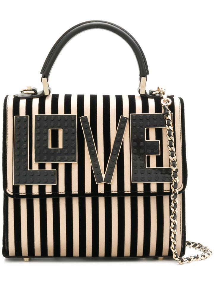 Les Petits Joueurs Mini Alex Black Widow Chain Bag