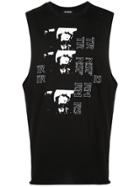 Raf Simons Photographic Vest Top - Black