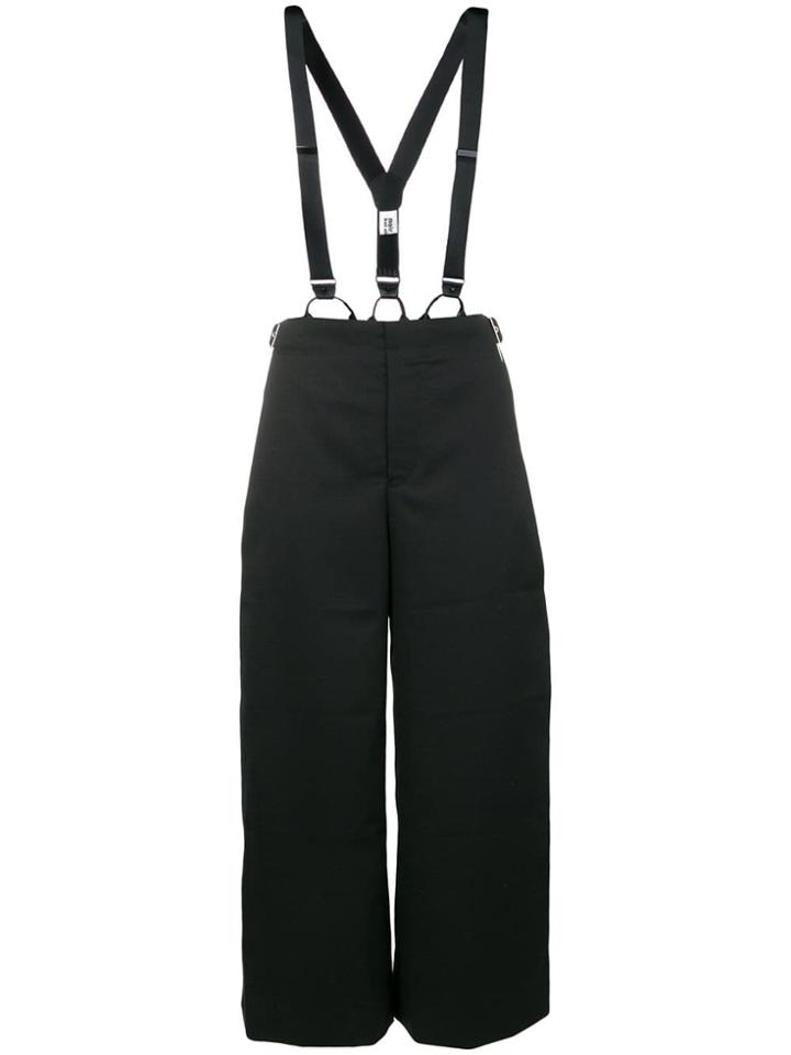 Comme Des Garçons Noir Kei Ninomiya High-waisted Trousers With Braces