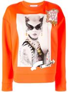 Vivetta Back To The Future Print Sweatshirt - Orange