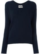 Hache V-neck Jumper, Women's, Size: 44, Blue, Cashmere/wool