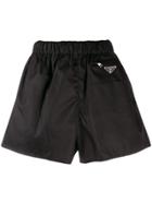 Prada Elasticated Waistband Shorts - Black