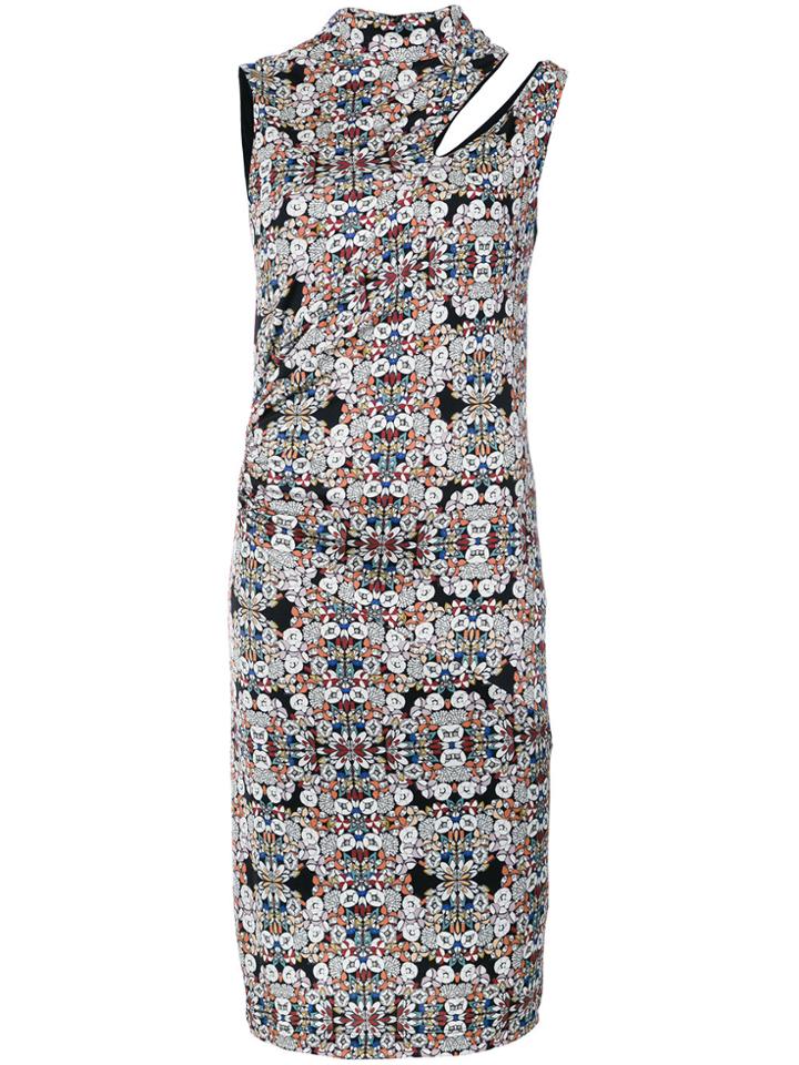Tufi Duek Printed Cut Out Dress - Multicolour