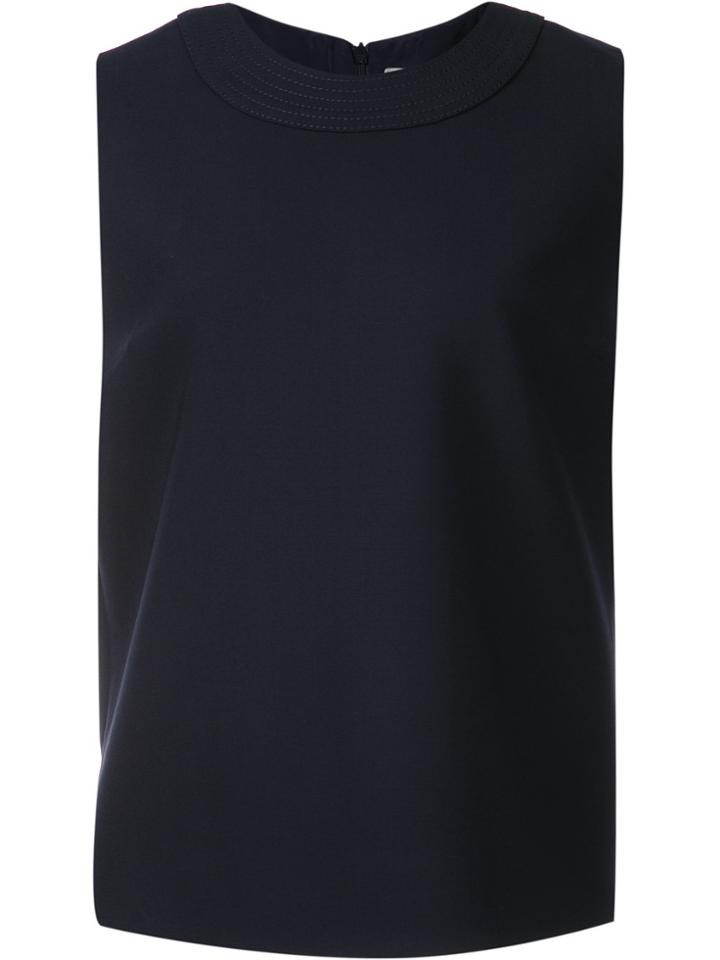 Victoria Victoria Beckham Stitching Detail Top - Blue