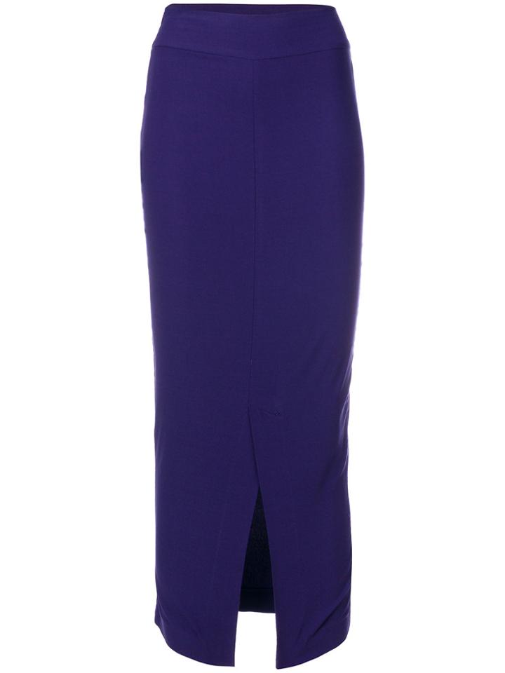 Romeo Gigli Vintage Long Pencil Skirt - Blue
