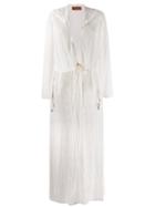 Missoni Mare Eyelet Knit Hooded Cardigan - White