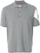 Moncler Gamme Bleu Embroidered Logo Polo Shirt - Grey