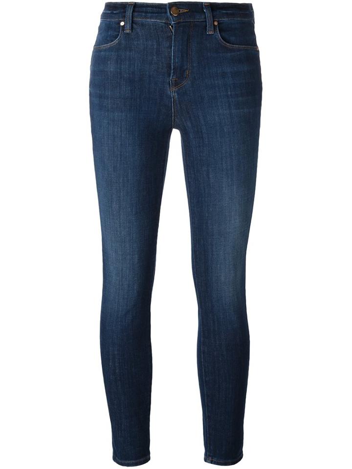 J Brand Cropped Jeans, Women's, Size: 25, Blue, Cotton/polyester/spandex/elastane