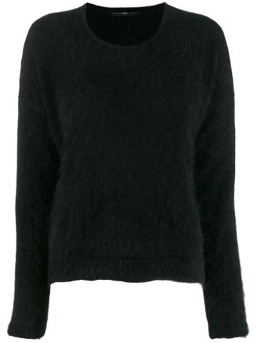 High By Claire Campbell Fuzzy Sweatshirt - Black