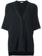 Brunello Cucinelli V-neck Cardigan, Women's, Size: Medium, Grey, Cashmere