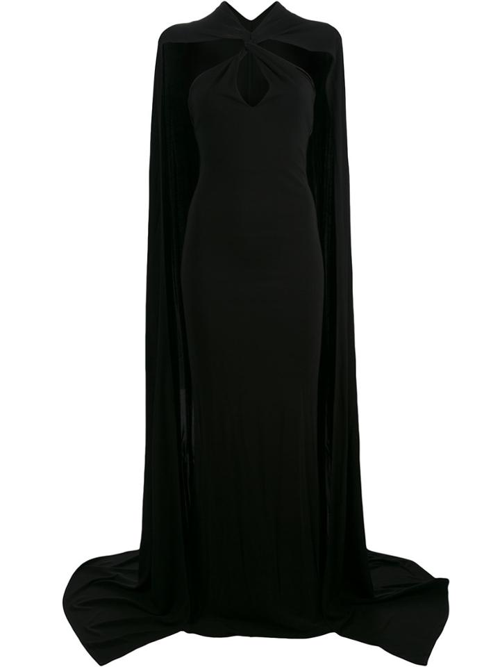 Dsquared2 Cape Maxi Dress - Black