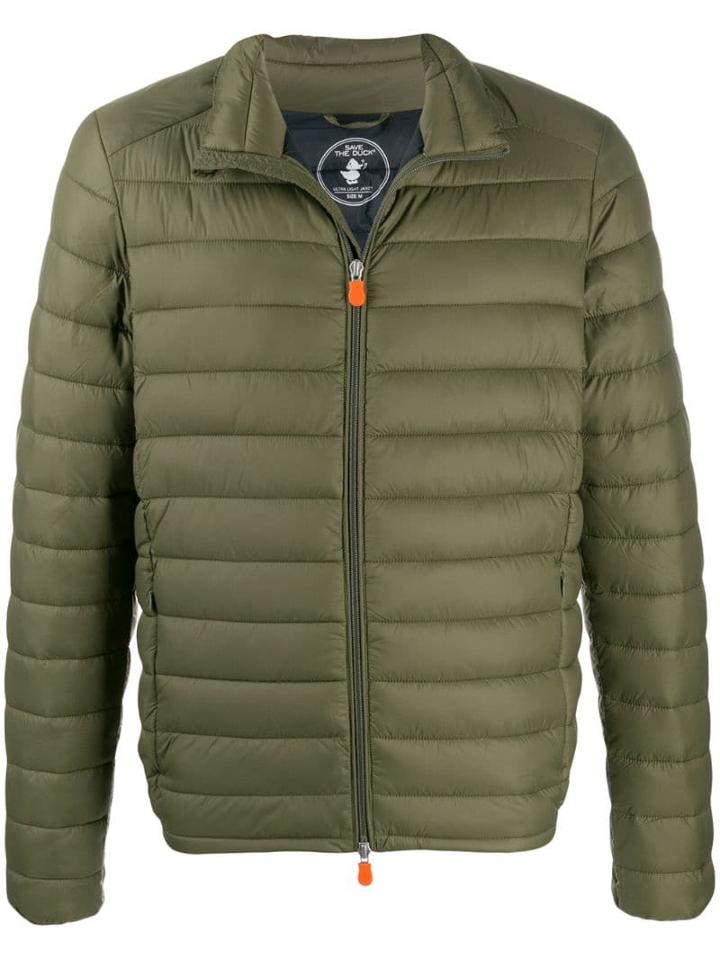 Save The Duck Padded Zip-front Jacket - Green