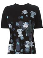 Versus Column And Floral Print T-shirt