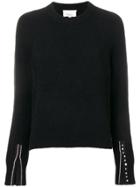 3.1 Phillip Lim Embellished-cuff Jumper - Black