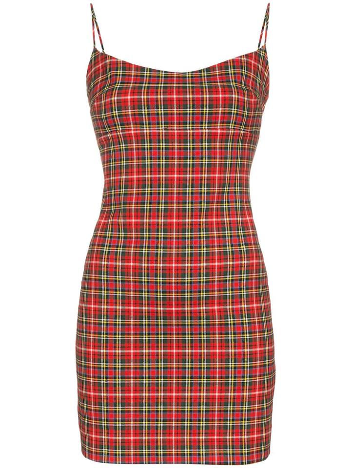 Miaou Miaou Viki Drs Slvls Fttd Mini Trtn - Red