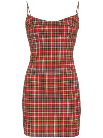 Miaou Miaou Viki Drs Slvls Fttd Mini Trtn - Red