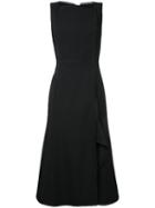 Jason Wu Square Neck Midi Dress, Women's, Size: 4, Black, Spandex/elastane/viscose
