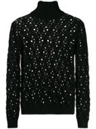Philosophy Di Lorenzo Serafini Crochet Detail Jumper - Black