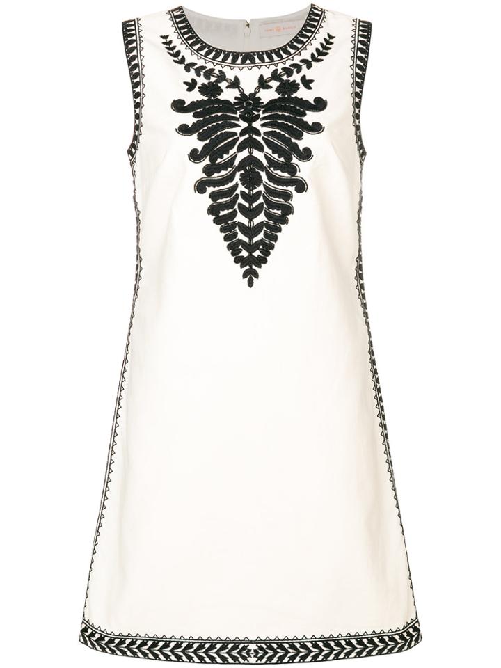 Tory Burch Embroidered Dress - White