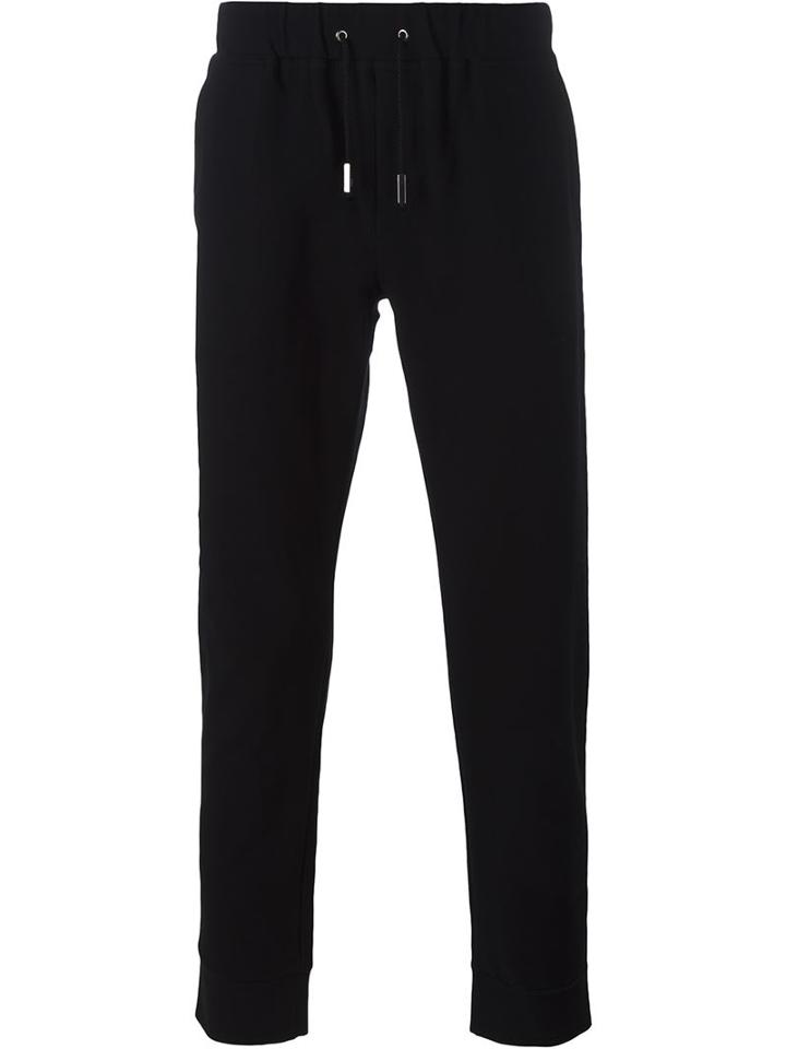 Eleventy Drawstring Track Pants, Men's, Size: Xl, Black, Cotton/spandex/elastane