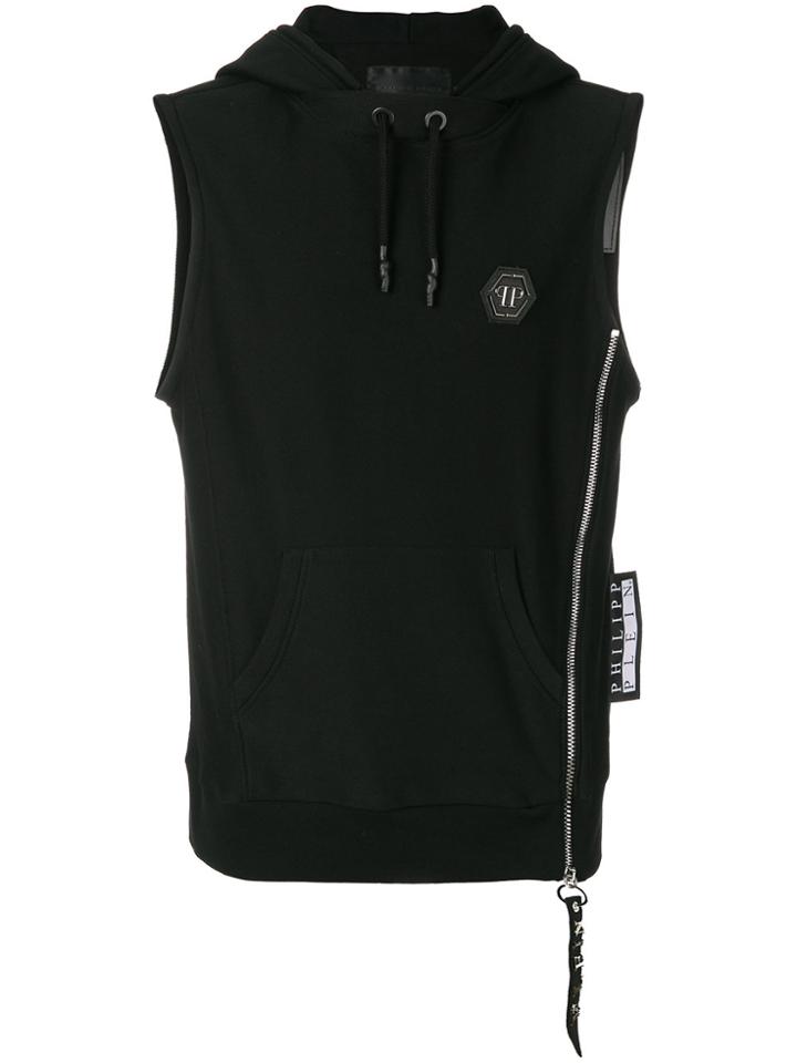 Philipp Plein Hooded Vest - Black