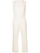 Comme Des Garçons Vintage Cropped Sleeveless Jumpsuit - White