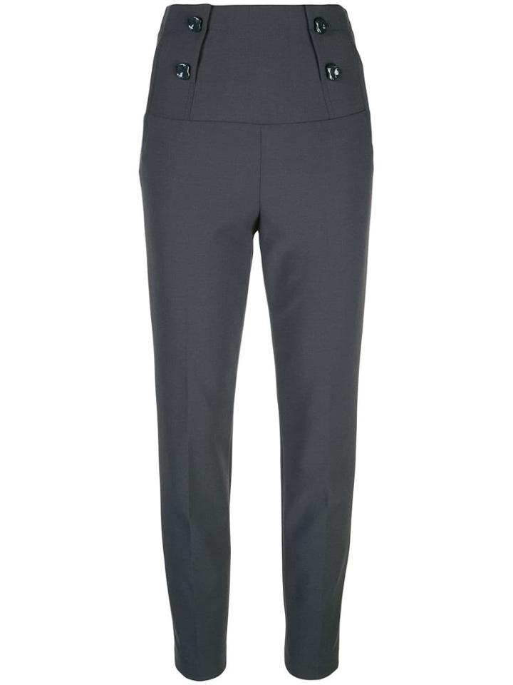 Tibi High-waisted Tailored Trousers - Blue