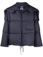 Jil Sander Zipped Padded Jacket - Blue