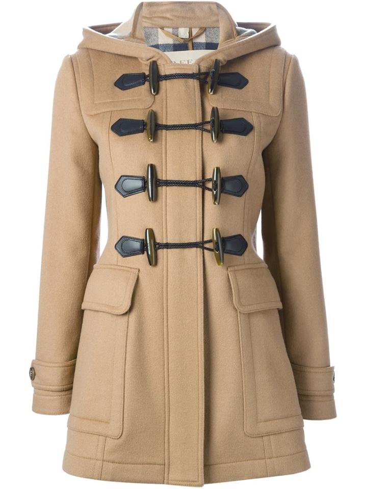 Burberry Brit House Check Lining Duffle Coat, Women's, Size: 8, Nude/neutrals, Cotton