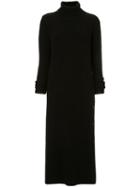Marni Side-slit Ribbed Knit Dress - Black