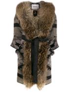 Bazar Deluxe Faux-fur Trim Cardi-coat - Brown