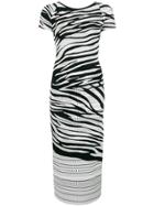 Roberto Cavalli Zebra Print Dress - Black