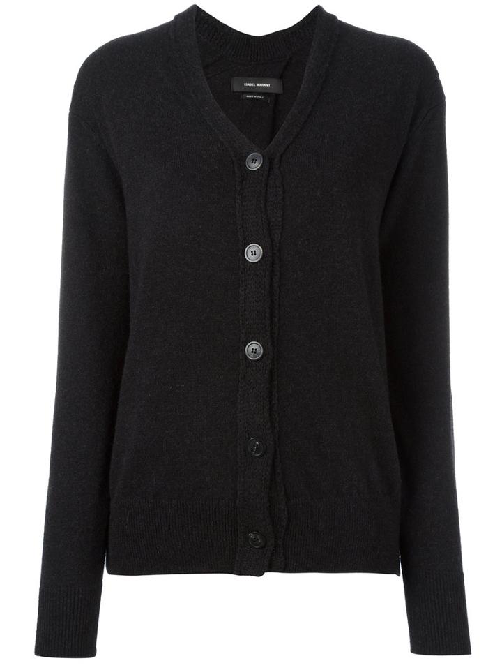 Isabel Marant Knitted Cardigan, Women's, Size: 40, Black, Wool/yak/cotton