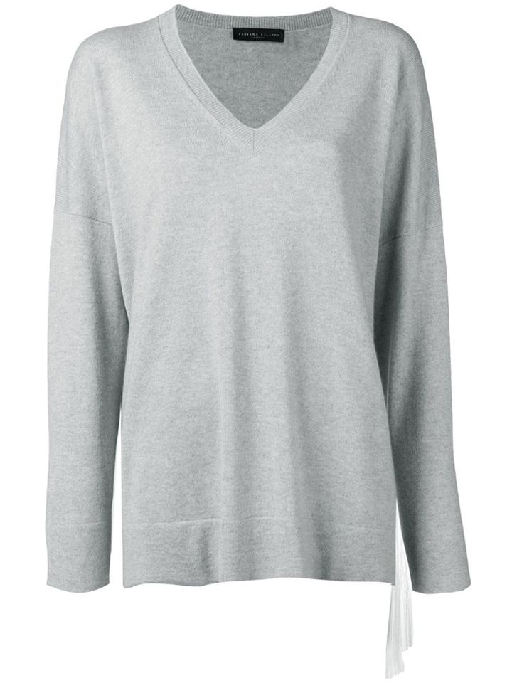 Fabiana Filippi Oversized Cashmere Jumper - Grey