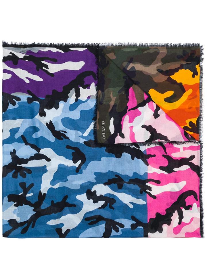 Valentino Valentino Garavani Camouflage Scarf - Multicolour