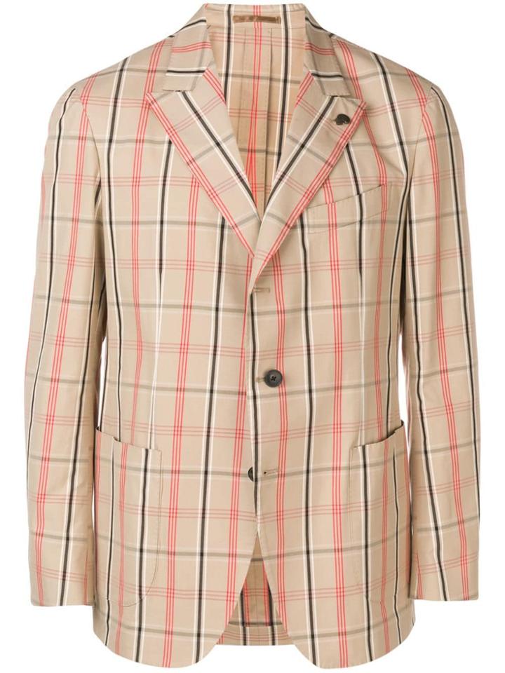 Gabriele Pasini Check Blazer - Neutrals