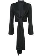 Voz Tie-detail Top - Black