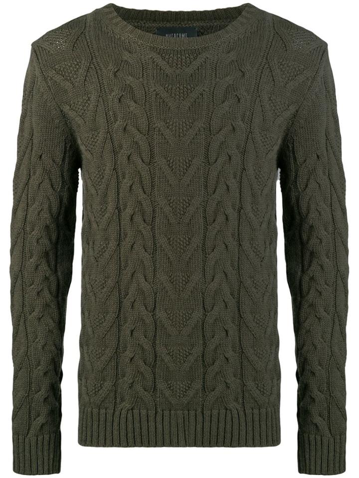 Overcome Chunky Knit Jumper - Green