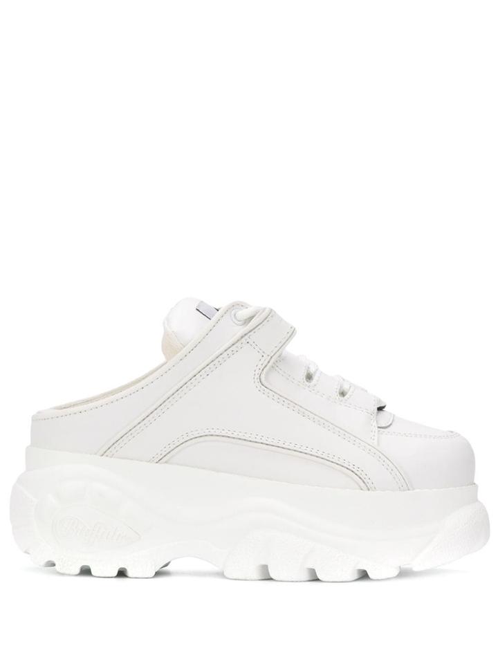Buffalo Open Heel Platform Sneakers - White