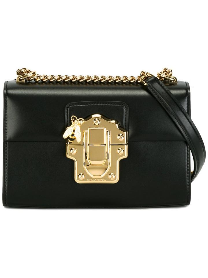 Dolce & Gabbana Lucia Shoulder Bag, Women's, Black, Leather