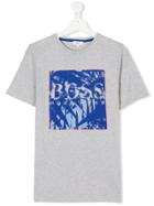 Boss Kids Teen Printed T-shirt - Grey
