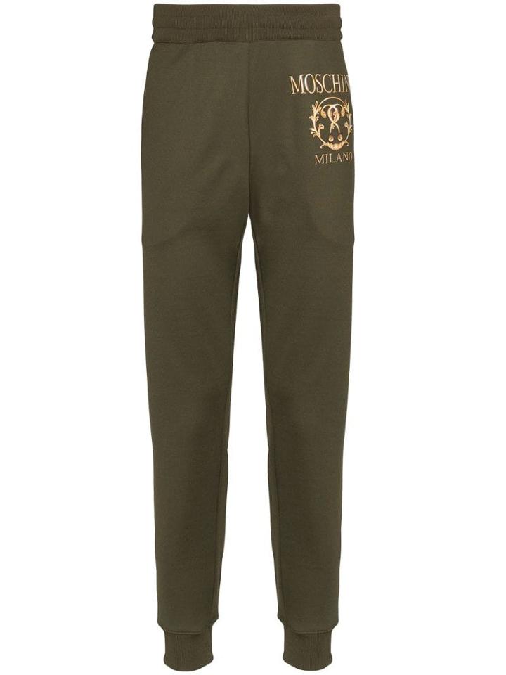 Moschino Slim-fit Logo Track Trousers - Green